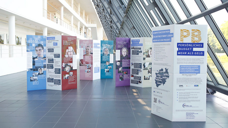Aufbau der Wanderausstellung