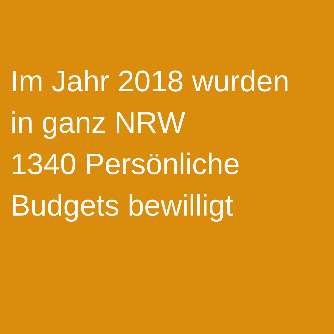 Zahlen Persönliches Budget